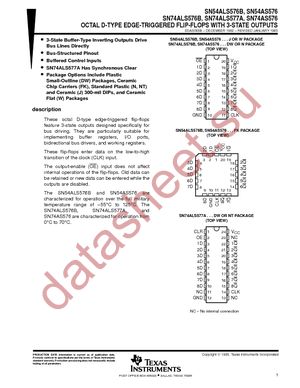 SN74AS576N datasheet  